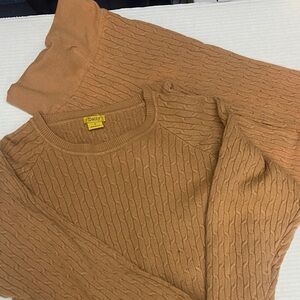 Daisy Warm Brown Cable Knit Sweater